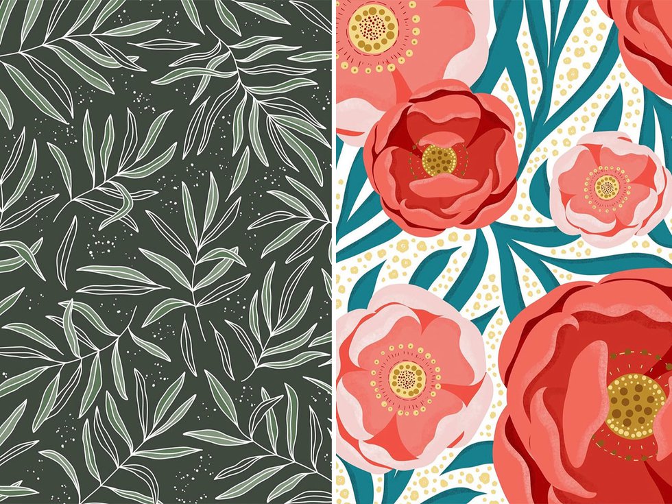 Previous examples of Danielle Lawry's illustrative work.