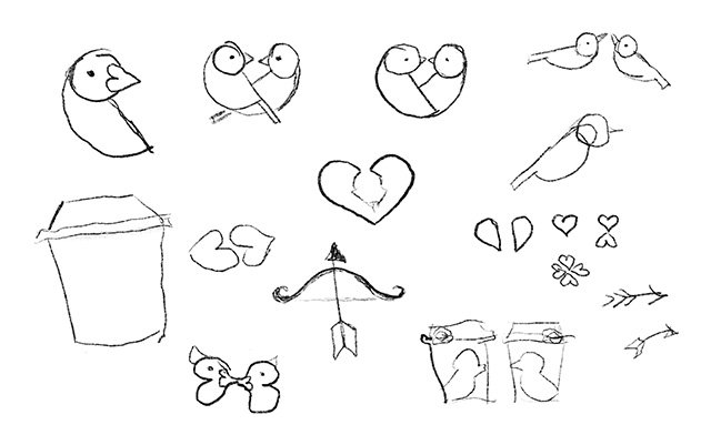 February 2023 illustrator Kay Reynolds drafts