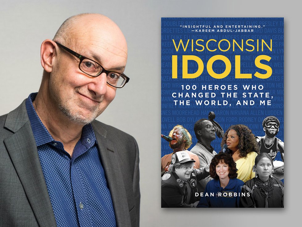 Dean Robbins and his book 'Wisconsin Idols.'