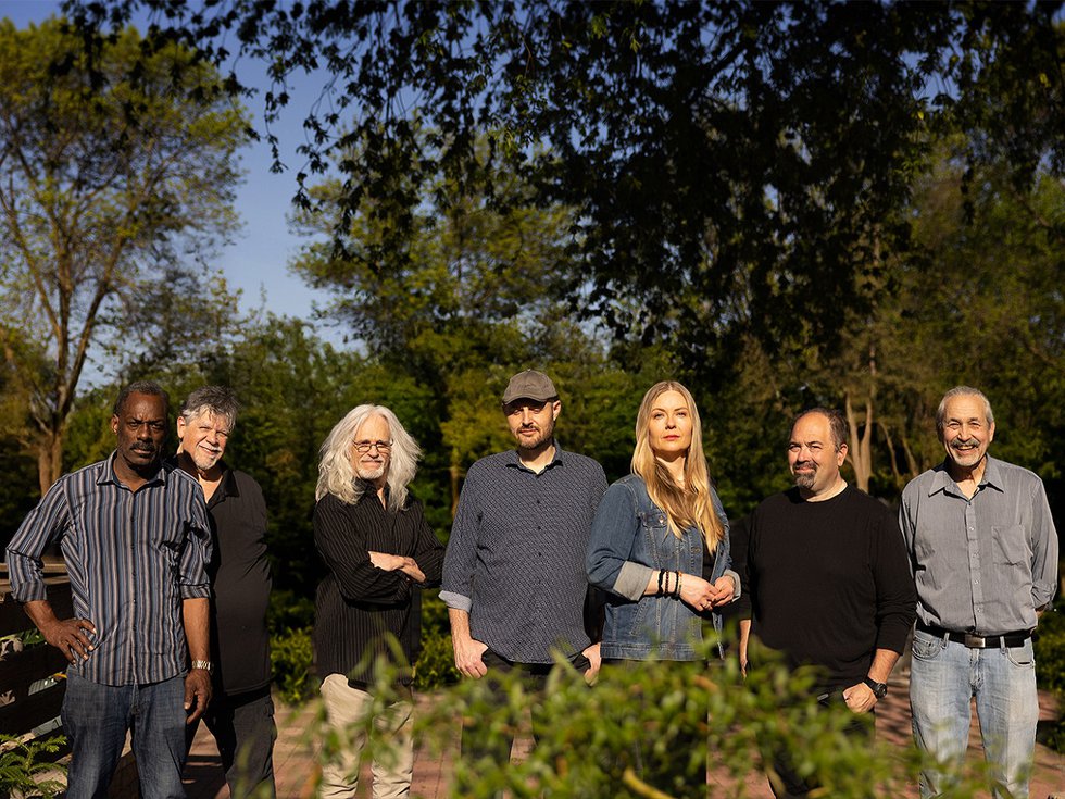 The seven members of The Blue Olives.