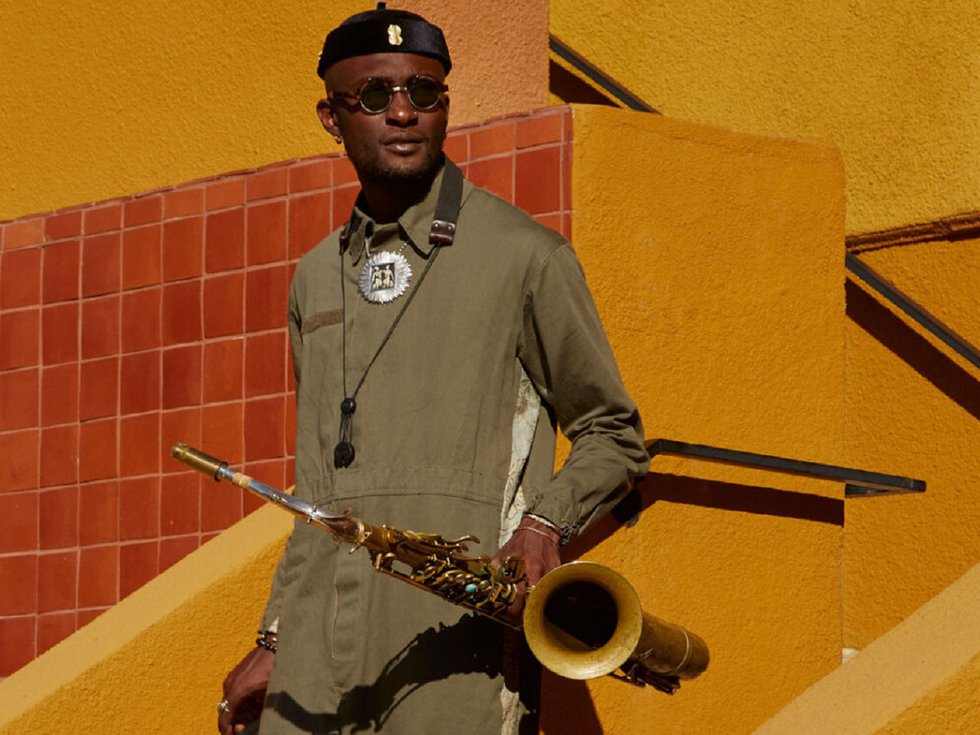 Isaiah Collier and sax.