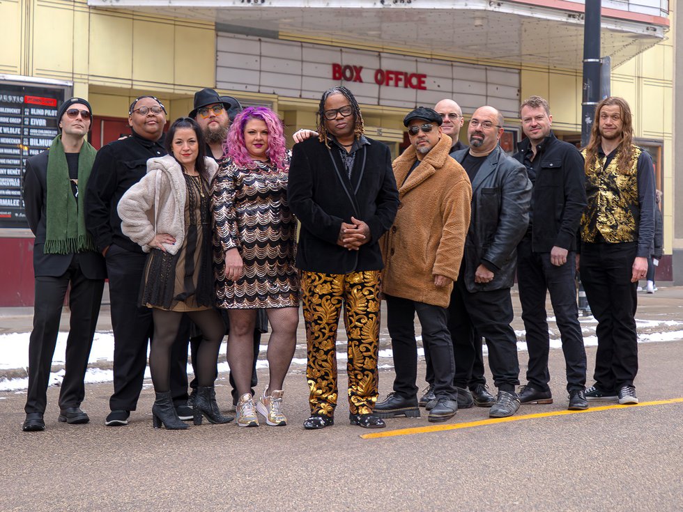 The Funkee JBeez in front of the Majestic.
