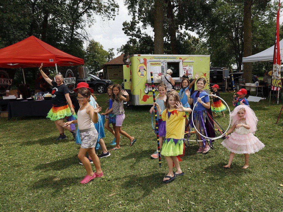A kids' parade at a past Sugar Maple Music Fest.
