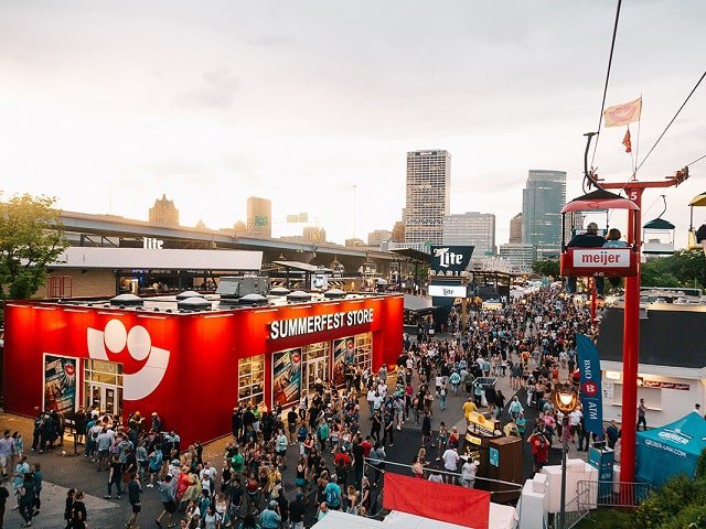 The grounds of Summerfest.