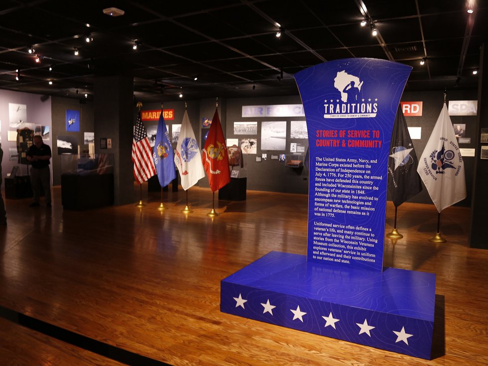A gallery at the Wisconsin Veterans Museum.