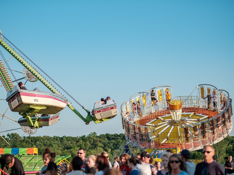 Rides at Verona Hometown Days.