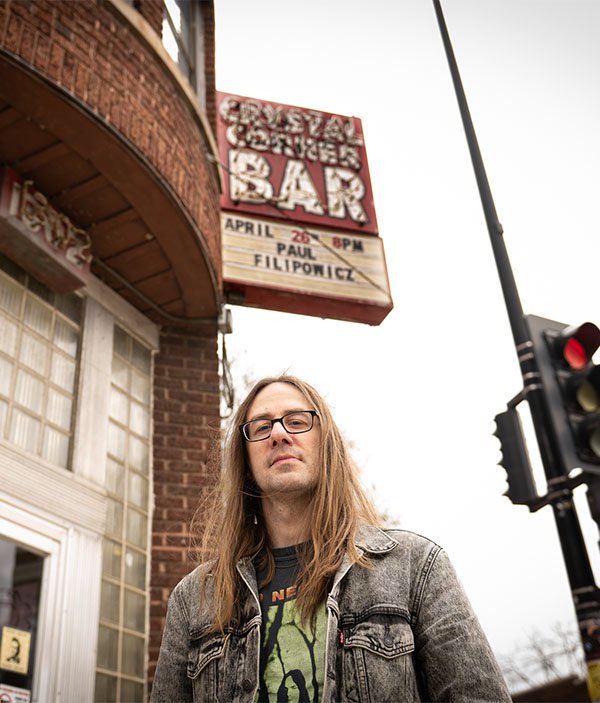 Bobby Hussy outside the Crystal Corner.