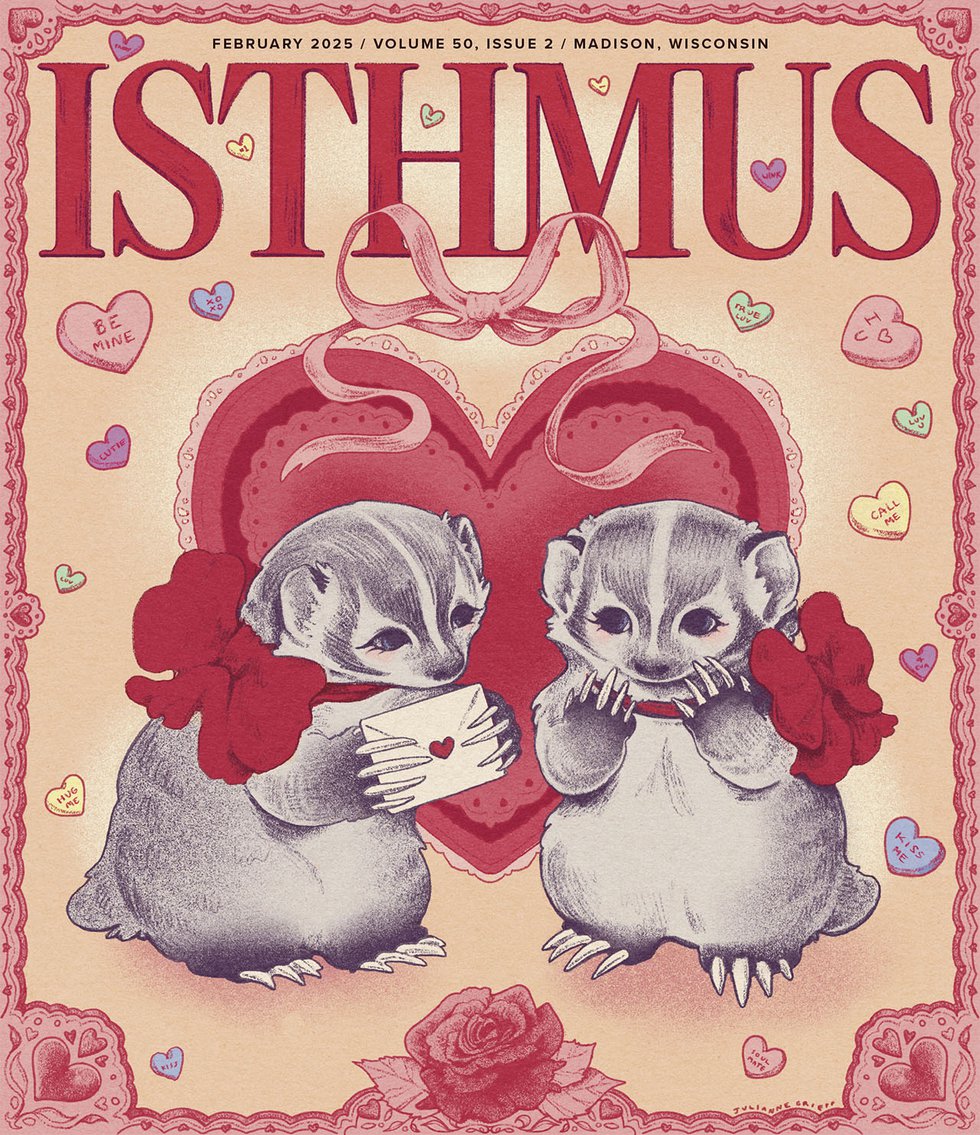 Julianne Griepp's Valentine's Day-themed February cover.