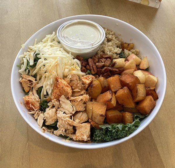 The #squashgoals salad from Crisp &amp; Green.