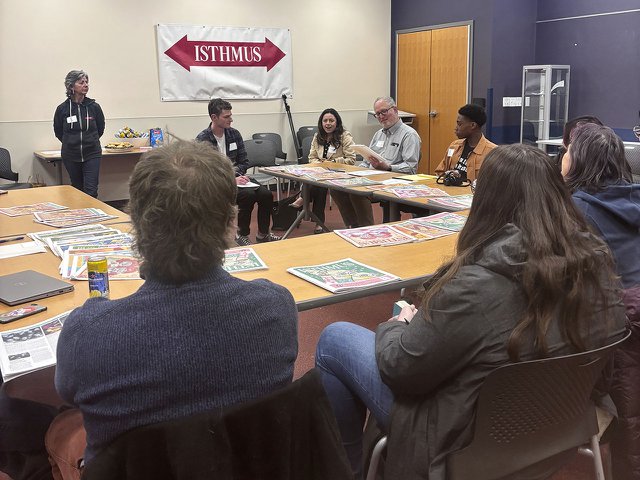 Isthmus' first Community Newsroom session.