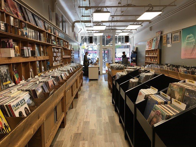 The view from the back of B-Side Records' new home. The view from the back of B-Side Records' new home.