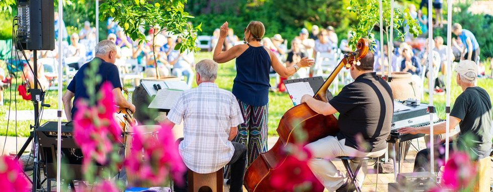 Gerri DiMaggio at Allen Centennial Garden.