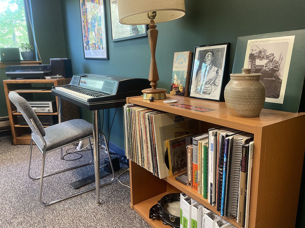A decorated room at Wilder Deitz School for Creative Music.